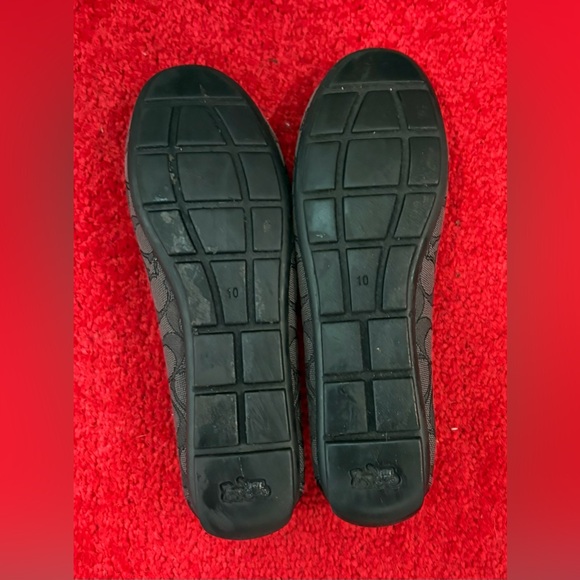 Coach Black Patterned Loafers - Picture 2 of 2
